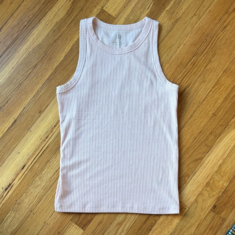 GAP Light Pink Ribbed Top S